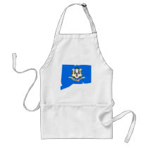 Connecticut Flag Map aprons