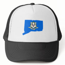 Connecticut Flag Map hats