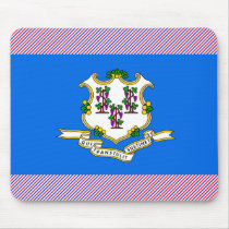 Connecticut Flag mousepads