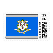 Connecticut Flag postage