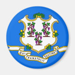 Connecticut Flag Refrigerator Magnet