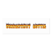 Connecticut hottie fire and flames business cards