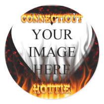 Connecticut hottie fire and flames stickers by ultraflames Connecticut hottie fire and flames stickers