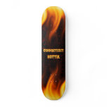 Connecticut Hottie fire red marble Skateboard.