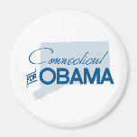 Connecticut para Obama.png Imanes De Nevera