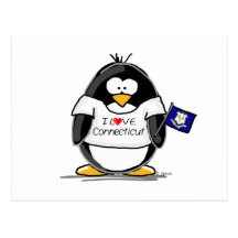 Connecticut Penguin Postcards