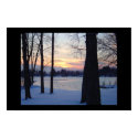Connecticut Pond at Sunset posters