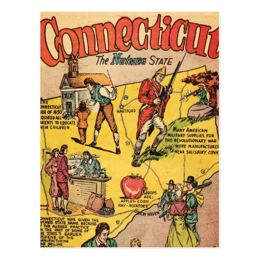 Connecticut Postcard Zazzle