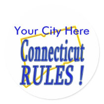 Connecticut Rules ! stickers