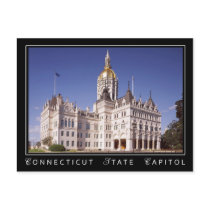 Connecticut State Capitol building in Hartford Postcard