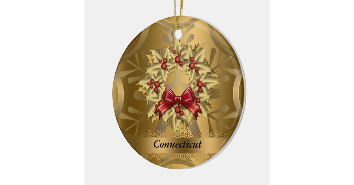 connecticut state christmas ornament zazzle connecticut state christmas ornament zazzle