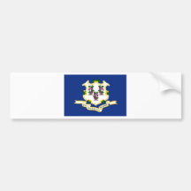Connecticut State Flag Bumper Sticker
