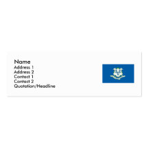 Connecticut State Flag Business Card Templates