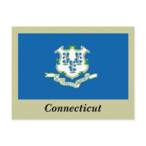 Connecticut State Flag postcards