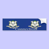 Connecticut State Flag Sticker bumper stickers