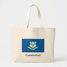 Connecticut State Flag Tote Bag