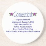 Connecticut State Info Coaster