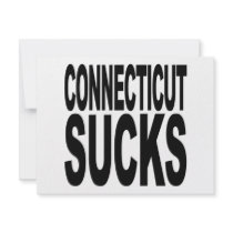 Connecticut Sucks invitations by MyShirtSucks Connecticut Sucks invitations