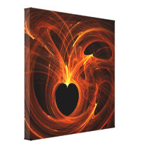 Connecting hearts canvas prints