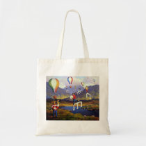 connemara landscape with musicians and balloons bags