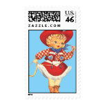 Connie Cowgirl Postage Stamp