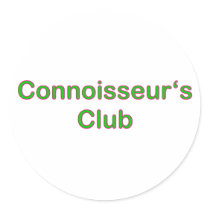 Connoisseurs club stickers