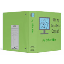 Conpused Comfuter! Avery Binder by gingerspop Conpused Comfuter! Avery Binder