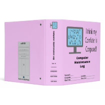 Conpused Comfuter Log! Avery Binder