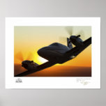 Conquest Sunset Climb Out Print