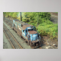 Conrail Diesel # 1644 , Built By EMD in 1979 Print