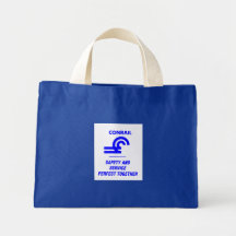 Conrail Logo Railroad Train Canvas Bags