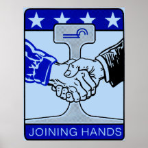 Conrail Railroad Joining Hands Print