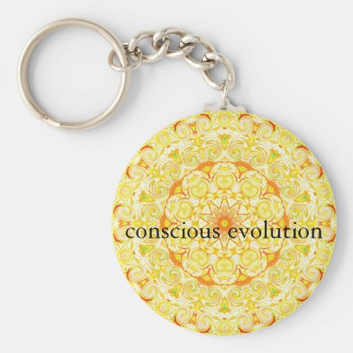 conscious evolution t-shirt key chains