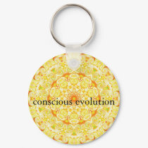 conscious evolution t-shirt keychains