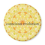 conscious evolution t-shirt refrigerator magnet