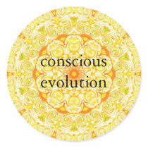 conscious evolution t-shirt stickers