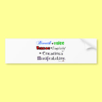 Conscious Manifestation bumper stickers
