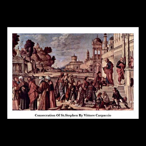 Consecration Of St.Stephen By Vittore Carpaccio Print