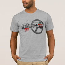 blood, dark, urban, city, dripping, wire, barbed wire, metal, pop art, T-shirt/trøje med brugerdefineret grafisk design