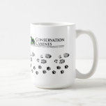 Conservation Canine Mug Paw prints and Boot Prints mugs