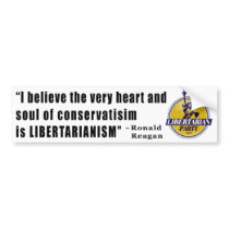 Conservatism Quote by President Ronald Reagan Bumper Stickers