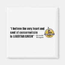Conservatism Quote by President Ronald Reagan Fridge Magnet