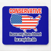 Conservative - Anti Obama mousepads by SarcasticRepublican Conservative - Anti Obama mousepads