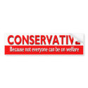 CONSERVATIVE Bumper Sticker bumper stickers