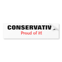 Conservative Bumper Sticker