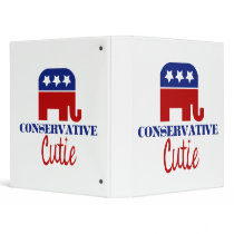 Conservative Cutie Vinyl Binder