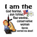 Conservative Woman t-shirts by outpost54 Conservative Woman t-shirts