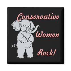 Conservative Women Rock Magnet magnet