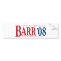 Conservatives for Bob Barr 08 Bumper Sticker bumper stickers