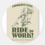conserve_fuel_ride_a_tauntaun_to_work_postcard-p23 round stickers